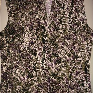 Sleeveless kasper top